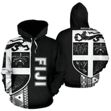 Fiji Polynesian Tapa Hoodie - White Line - BN11 - front_3_8a38c964-18a5-4bd2-90a0-00defc7f01c7