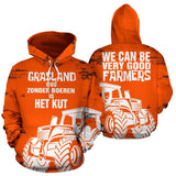 The Netherlands Hoodie - Dutch Farmers Protest (Orange) - BN15 - front_3_92c45372-c829-456e-9ff3-c0968c4eae65