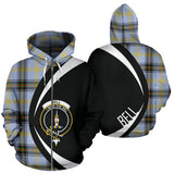 Tartan Zip Up Hoodie - Clan Bell Of The Borders Zip Up Hoodie - Circle Style Unisex - front_3_a036f125-d106-4022-b950-e6ef9da45c55