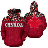 Canada All Over Hoodie - Haida Maple Leaf - BN09 - front_3_a1a96cdd-308c-4e82-818b-3257255afbe7