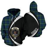 Tartan Zip Up Hoodie - Clan Forbes Ancient Zip Up Hoodie - Circle Style Unisex - front_3_affac78f-5a94-41de-b351-77514089c116