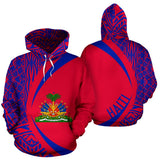 Haiti Flag Polynesian Hoodie - Circle Style 01 - J4 - front_3_ba54c350-62f3-43d4-8545-4ba8e5d3876c