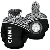 Northern Mariana Islands Polynesian All Over Hoodie - Black Curve Version - BN12 - front_3_c51c25b8-97f4-468e-a61a-c67b8a6f511f