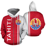 Tahiti All Over Zip-Up Hoodie - Straight Version - Bn04 - front_3_c644b147-a053-4859-873d-551f640f9396