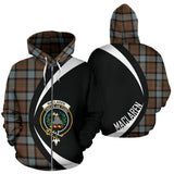 Tartan Zip Up Hoodie - Clan Maclaren Weathered Zip Up Hoodie - Circle Style Unisex - front_3_d0ecb5bc-f678-4b08-935c-f0b1ab7d7976