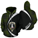 Tartan Zip Up Hoodie - Clan Maclean Hunting Zip Up Hoodie - Circle Style Unisex - front_3_d20b6350-1d34-4e59-846a-343ec2640cd2
