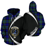 Tartan Zip Up Hoodie - Clan Arbuthnot Modern Zip Up Hoodie - Circle Style Unisex - front_3_d60b1252-2c23-4675-9cf1-6ecd60010f47