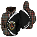 Tartan Zip Up Hoodie - Clan Sutherland Weathered Zip Up Hoodie - Circle Style Unisex - front_3_e4877bb4-0fa0-483a-bc2c-29552807c264