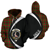 Tartan Zip Up Hoodie - Clan Ainslie Zip Up Hoodie - Circle Style Unisex - front_3_ee4689b9-d899-4c62-a24d-bceef0486bed