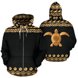 Hawaii Turtle Hibiscus Pattern All Over Print Zip Up Hoodie Bn04 - front_3_ee56883d-987b-450b-9014-734f8fe9f9de