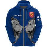 Finland Zip-Up Hoodie - Double Lion K2 - front_copy_66cf0d2a-fe27-4c43-b944-685c8313cc59