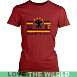Germany World Cup 2018 T-shirt A5 - germany-world-cup-2018-z1-district-womens-shirt-red-xs-t-shirts-1sttheworld_398