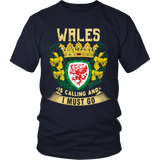 Wales T Shirt - Wales Is Calling™ K5 - gfdtsdnhg9_6bpJwjS3fteCz3UejsVh5LWWrgYrxhNavy