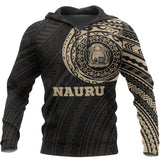 Nauru In My Heart Micronesia Tattoo Style Hoodie A7 - ggtrbtr