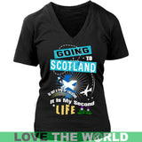 GOING TO SCOTLAND T-SHIRT - M1 - going-to-scotland-hm1-district-womens-v-neck-black-s-t-shirts-1sttheworld_289