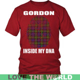 Gordon Tartan T-Shirt - Indside My DNA NN5 - gordon-inside-my-dna-n4-district-unisex-shirt-red-s-t-shirts-1sttheworld_233