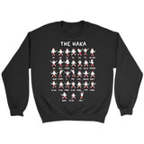 Haka Christmas New Zealand T Shirts Hm1 - haka-christmas-new-zealand-t-shirts-hm1-crewneck-sweatshirt-black-s-1sttheworld_811
