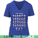 Haka Christmas New Zealand T Shirts Hm1 - haka-christmas-new-zealand-t-shirts-hm1-district-womens-v-neck-royal-blue-s-1sttheworld_149