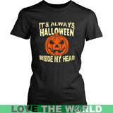 HALLOWEEN INSIDE MY HEAD T-SHIRT P1 - halloween-inside-my-head-t-shirt-p1-district-womens-black-xs-shirts-1sttheworld_696