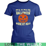 HALLOWEEN INSIDE MY HEAD T-SHIRT P1 - halloween-inside-my-head-t-shirt-p1-district-womens-royal-blue-xs-shirts-1sttheworld_719