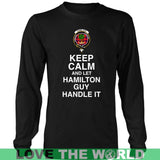 HAMILTON TARTAN KEEP CALM GUY T-SHIRT S2 - hamilton-tartan-keep-calm-guy-t-shirt-s2-district-long-sleeve-black-s-shirts-1sttheworld_762