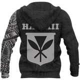 Hawaii Kanaka Maoli Flag Hoodie, Native Hawaiian Flag Tribal Black Pullover Hoodie 02 A7 - hawaii_kanaka_2