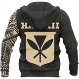 Hawaii Kanaka Maoli Flag Hoodie, Native Hawaiian Flag Tribal Black Pullover Hoodie A7 - hawaii_kanaka_gold_1