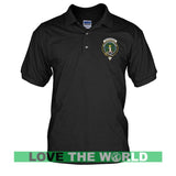 Tartan Polo Shirt - Henderson (Mackendrick) Badge (Men's) A9 - henderson-mackendrick-badge-tartan-mens-polo-t-shirt-a9-black-s-shirts-1sttheworld_734
