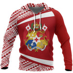 Tonga Coat Of Arms Hoodie - Circle Red Ver 2.0 J7 - hoodie_hr_306fc2f4-bc09-4a2f-a7e1-bfa1da265675