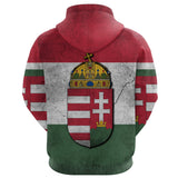 Turul Hungary Hoodie K4 - hungary-turul-hoodie-mk-back