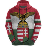 Turul Hungary Zip Hoodie K4 - hungary-turul-hoodie-mk2