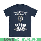 HUSBAND OF A FRASER T- SHIRT C12 - husband-of-a-fraser-t-shirt-c12-gildan-womens-navy-s-shirts-1sttheworld_229