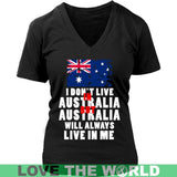 I DON'T LIVE AUSTRALIA N7 - i-dont-live-australia-n7-district-womens-v-neck-black-s-t-shirts-1sttheworld_875