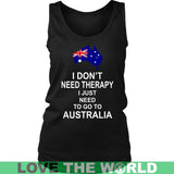 I JUST NEED TO GO TO AUSTRALIA A8 - i-just-need-to-go-australia-a8-district-womens-tank-black-s-t-shirts-1sttheworld_798