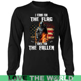 I STAND FOR THE FLAG - I KNEEL FOR THE FALLEN A9 - i-stand-for-the-flag-kneel-fallen-a9-district-long-sleeve-shirt-black-s-t-shirts-1sttheworld_961