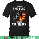 I STAND FOR THE FLAG - I KNEEL FOR THE FALLEN A9 - i-stand-for-the-flag-kneel-fallen-a9-district-unisex-shirt-black-s-t-shirts-1sttheworld_397
