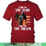 I STAND FOR THE FLAG - I KNEEL FOR THE FALLEN A9 - i-stand-for-the-flag-kneel-fallen-a9-district-unisex-shirt-red-s-t-shirts-1sttheworld_953