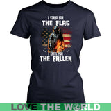 I STAND FOR THE FLAG - I KNEEL FOR THE FALLEN A9 - i-stand-for-the-flag-kneel-fallen-a9-district-womens-shirt-navy-xs-t-shirts-1sttheworld_485