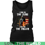 I STAND FOR THE FLAG - I KNEEL FOR THE FALLEN A9 - i-stand-for-the-flag-kneel-fallen-a9-district-womens-tank-black-s-t-shirts-1sttheworld_299