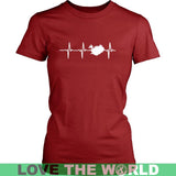 ICELAND IN MY HEARTBEAT A8 - iceland-in-my-heartbeat-a8-district-womens-shirt-red-xs-t-shirts-1sttheworld_373