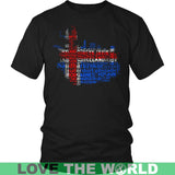 ICELAND MAP WITH FLAG A9 - iceland-map-with-flag-a9-district-unisex-shirt-black-s-t-shirts-1sttheworld_946