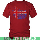 ICELAND MAP WITH FLAG A9 - iceland-map-with-flag-a9-district-unisex-shirt-red-s-t-shirts-1sttheworld_543