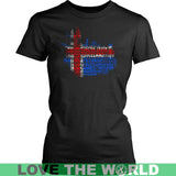 ICELAND MAP WITH FLAG A9 - iceland-map-with-flag-a9-district-womens-shirt-black-xs-t-shirts-1sttheworld_192