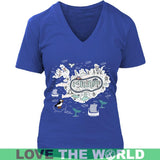ICELAND THINGS T-SHIRTS - K7 - iceland-things-t-shirts-bn-district-womens-v-neck-royal-blue-s-1sttheworld_246