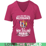 I'M Husband Of New Zealand N14 - im-husband-of-new-zealand-n14-district-womens-v-neck-dark-fuchsia-s-t-shirts-1sttheworld_150