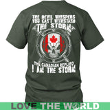 I'M THE STORM - THE CANADIAN A9 - im-the-storm-canadian-a9-district-unisex-shirt-olive-s-t-shirts-1sttheworld_710