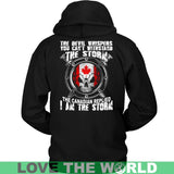 I'M THE STORM - THE CANADIAN A9 - im-the-storm-canadian-a9-unisex-hoodie-black-s-t-shirts-1sttheworld_341