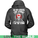 I'M THE STORM - THE CANADIAN A9 - im-the-storm-canadian-a9-unisex-hoodie-charcoal-s-t-shirts-1sttheworld_406