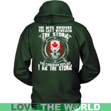 I'M THE STORM - THE CANADIAN A9 - im-the-storm-canadian-a9-unisex-hoodie-dark-green-s-t-shirts-1sttheworld_565