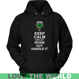 IRVINE TARTAN KEEP CALM GUY T-SHIRT DM9 - irvine-keep-calm-guy-t-shirt-dm9-unisex-hoodie-black-s-shirts-1sttheworld_307